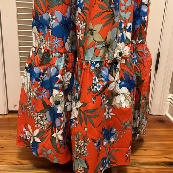 London Times Babydoll Tiered Maxi Dress in Original Blue - Picture 8 of 17